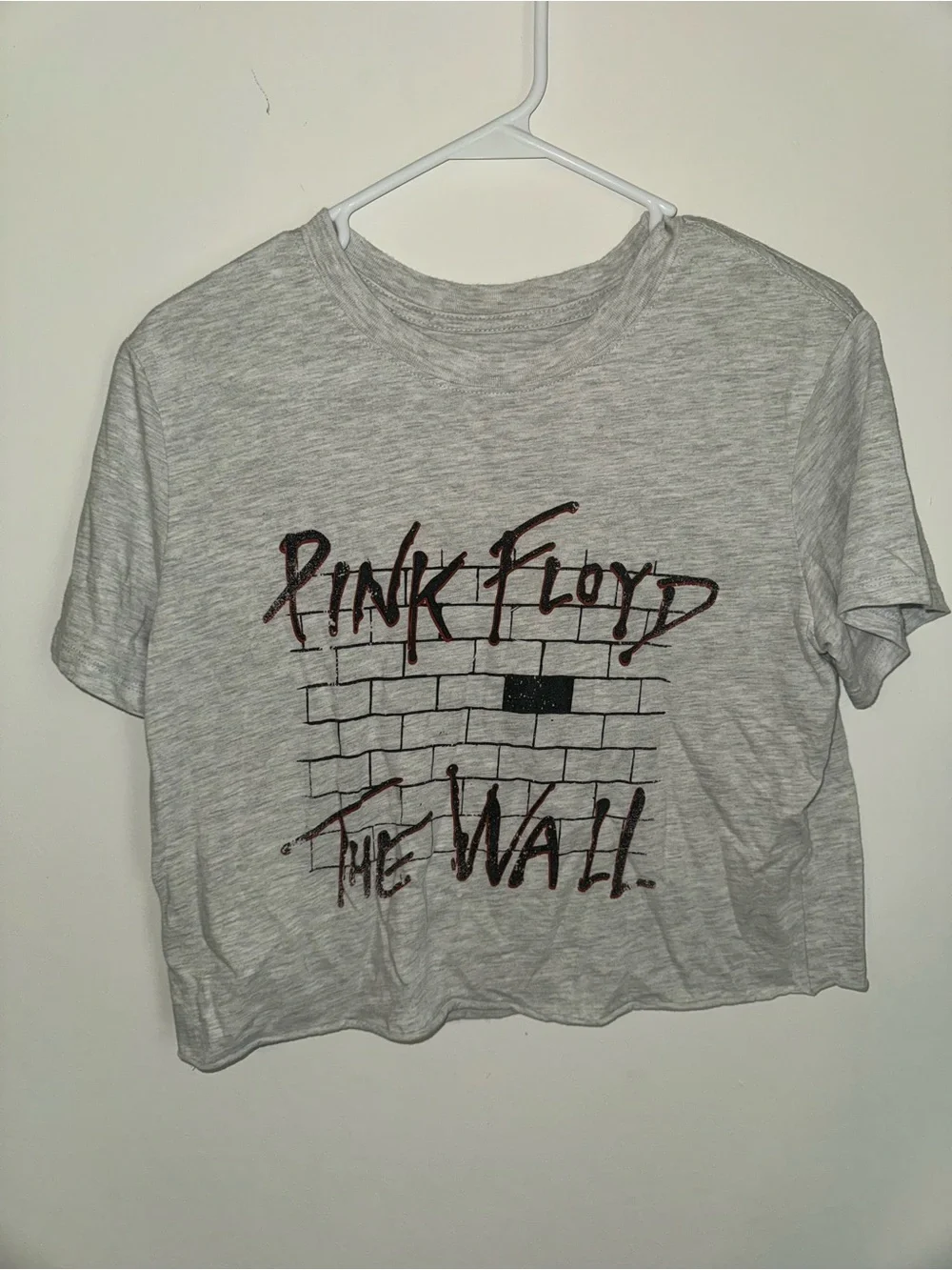 Pink Floyd Tee in Light Gray with Black & Dark Red Graphic